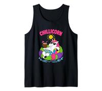 Chillicorn - Flotador de Piscina Divertido Unicornio para Vacaciones de Verano Camiseta sin Mangas