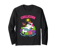 Chillicorn - Flotador de Piscina Divertido Unicornio para Vacaciones de Verano Manga Larga