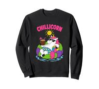 Chillicorn - Flotador de Piscina Divertido Unicornio para Vacaciones de Verano Sudadera