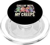 Chillin con MIS Creeps Divertido Halloween Amigos Meme PopSockets PopGrip para MagSafe