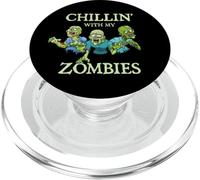Chillin con Mis Zombies Divertido Halloween Zombie PopSockets PopGrip para MagSafe