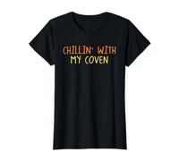 Chillin with My Coven Halloween Funny Witch Temporada Espeluznante Camiseta