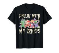 Chillin' with My Creeps, Divertida Fiesta de Halloween, Monster Zombie Camiseta