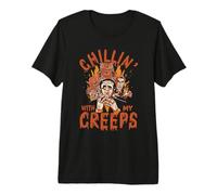 Chillin' with My Creeps, Divertida Fiesta de Halloween, Monster Zombie Camiseta Premium