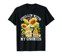 Chillin with My Gnomies and Spring Sunflower GNOME For Mom Camiseta