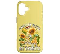 Chillin with My Gnomies and Spring Sunflower GNOME For Mom Carcasa para iPhone 16