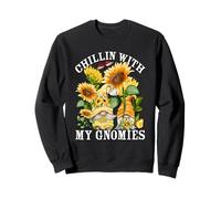 Chillin with My Gnomies and Spring Sunflower GNOME For Mom Sudadera