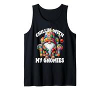 Chillin With My Gnomies Funny Saying For Men Couch Potato Camiseta sin Mangas