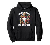 Chillin With My Gnomies Funny Saying For Men Couch Potato Sudadera con Capucha