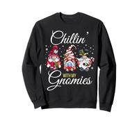 Chillin' with My Gnomies Gnomios Divertidos Navidad Sudadera