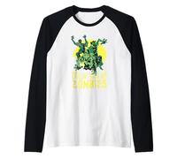 Chillin' with My Zombies Funny Halloween Zombie Lover Camiseta Manga Raglan