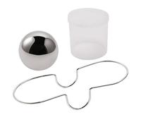 Chilling Espresso Sphere, Stainless Steel Cooler Ball Set, Reusable Bar Accessory with Stand Holder, Beverage Tool Kitchen Gadget, Party Accessory with Sl esign, Home Kit for Juice Birthday