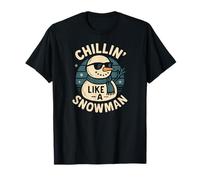 Chilling Like a Snowman Funny Christmas Christmas Costume Camiseta