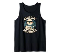 Chilling Like a Snowman Funny Christmas Christmas Costume Camiseta sin Mangas