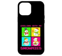 Chilling with My Snowmies Cool Christmas Graphic Designs Carcasa para iPhone 12 Pro MAX