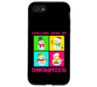 Chilling with My Snowmies Cool Christmas Graphic Designs Carcasa para iPhone SE (2020) / 7/8