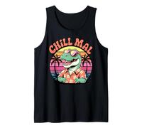 Chillmal Dinosaurs Wild Animal Tyrannosaurus T Rex Dinosaur Camiseta sin Mangas