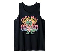 Chillmal Dinosaurs Wild Animal Tyrannosaurus T Rex Dinosaur Camiseta sin Mangas
