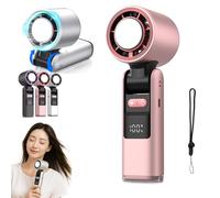 ChillMate Portable Refrigerated Fan - Chill Mate Powerful Airflow Portable Fan with Quiet Turbo Technology for Strengthen Refrigerated Airflow - Provides Immediate Relief from Heat Headaches (Pink)