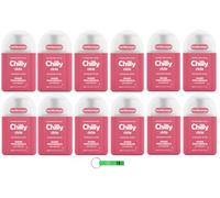 Chilly Ciclo - Limpiador íntimo (12 unidades, sensación higiénica y protección duradera, especialmente desarrollado para el ciclo menstrual, 200 ml, incluye llavero Beni Culinari gratuito)