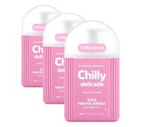 Chilly Delicado, Gel de Higiene Íntima, Fórmula Suave, 250ml (Paquete de 3)