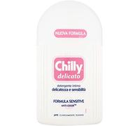 Chilly Delicato - Limpiador íntimo delicado para la higiene íntima con molécula antiolor, fórmula suave y calmante, pH 5, 200 ml, 400 g