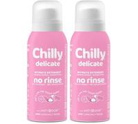Chilly Espuma de higiene íntima sin aclarado Delicado (Paquete de 2)