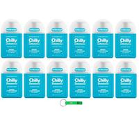 Chilly Hygiene - Limpiador íntimo (12 unidades, efecto protector y de tomillo de 200 ml, incluye llavero Beni Culinari gratuito)