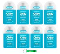 Chilly Hygiene - Limpiador íntimo (8 unidades, efecto protector y de tomillo de 200 ml, incluye llavero Beni Culinari gratuito)