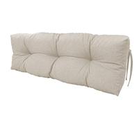 chilly pilley Almohadilla De Palet Copos De Espuma Cojín De Palet Tapicería De Palet Muebles De Palet Sofá De Palet Respaldo Acolchado Cojín del Asiento (Cojín Trasero 120x50x15, Crema)