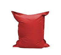 chilly pilley Beanbag L XL XXL Cojín De Suelo Beanbag Relleno De Espuma De Poliestireno Beanbag Gigante para Acostarse Y Sentarse Resistente Al Agua Repelente Al Agua (100x70, Rojo)