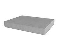 chilly pilley Cojín para palés, acolchado para palés, respaldo de espuma fría, relleno de copos de espuma, muchos tamaños y colores (cojín 120 x 60 x 15 cm, plateado)