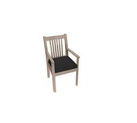 chilly pilley Cojín para Silla Cojín para Silla Cojín para Silla Cojín para Asiento Funda Extraíble Cojín con Cremallera Juego De Cojines para Jardín (45x45x5, Negro)