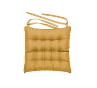 chilly pilley Juego De 4 Cojines para Silla Acolchados con Lazadas Cocina Y Jardín Muchos Colores (Camel)