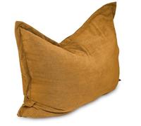 chilly pilley Puf Cojín De Suelo De Pana Puf Relleno De Poliestireno Puf Gigante Material De Cuerda Cojín De Asiento Cojín De Jardín para Tumbarse Y Sentarse Pana 100x155 Miel