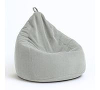 chilly pilley® Puf de Pana con Relleno de EPS - cojín de Asiento, cojín de Juego, Muchos Colores, 65x85 Gris Claro