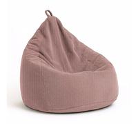 chilly pilley® Puf de Pana con Relleno de EPS - cojín de Asiento, cojín de Juego, Muchos Colores, 65x85 Rosa Claro