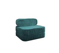 chilly pilley Sillón Plegable De Cuerda Colchón De Espuma Multifuncional (Turquesa)