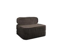 chilly pilley Sillón Plegable De Pana Colchón De Espuma Multifuncional (Marrón)