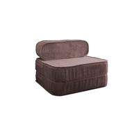 chilly pilley Sillón Plegable De Pana Colchón De Espuma Multifuncional (Rosa Claro)