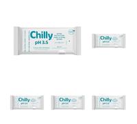 Chilly Pocket - Toallitas Ph 3.5, Íntimas Aptas Para Uso Diario, Fórmula Extra-protección, Es, 12 Unidad (Paquete de 5)