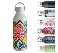 Chilly's Botella de Agua Emma Bridgewater - Botella de Acero Inoxidable con Aislamiento al Vacío, Termo Reutilizable para Bebidas Frías y Calientes - a Prueba de Fugas - Woven Dahlia, 500ml