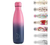 Chilly's Botella de agua Original: Botella de Agua de Acero Inoxidable Aislada al Vacío, Termo Reutilizable para Bebidas Calientes y Frías - a Prueba de Fugas, Sin Sudor - Pink Navy, 500ml