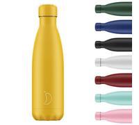Chilly's Botella de agua Original: Botella de Agua de Acero Inoxidable Aislada al Vacío, Termo Reutilizable para Bebidas Calientes y Frías - a Prueba de Fugas - Matte - All Burnt Yellow - 500ml