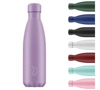 Chilly's Botella de Agua Original: Botella de Agua de Acero Inoxidable Aislada al Vacío, Termo Reutilizable para Bebidas Calientes y Frías - a Prueba de Fugas, Sin Sudor - Pastel - All Purple, 500ml