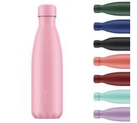 Chilly's Botella de agua Original: Botella de Agua de Acero Inoxidable Aislada al Vacío, Termo Reutilizable para Bebidas Calientes y Frías - a Prueba de Fugas, Sin Sudor - Pastel - All Pink - 500ml