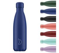 Chilly's Botella de Agua Original: Botella de Agua de Acero Inoxidable Aislada al Vacío, Termo Reutilizable para Bebidas Calientes y Frías - a Prueba de Fugas, Sin Sudor - Matte - All Blue - 500ml