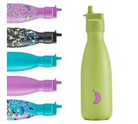 Chilly's Kids Botella de Agua Original - Botella de Acero Inoxidable con Aislamiento al Vacío, Termo Reutilizable para Bebidas Frías y Calientes - a Prueba de Fugas, Sin Sudor - 350 ml - Lime