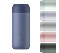 Chilly's Serie 2 Taza de Cafe Termica - Taza de Doble Pared con Tapa - Acero Inoxidable sin BPA - Whale Blue, 500ml