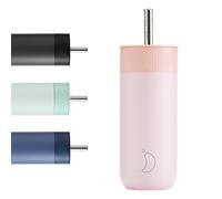 Chilly's Switch - Vaso Switch de acero inoxidable sin BPA con pajita incorporada para batidos y tés - Doble pared, aislado al vacío - Blush Pink, 500ml